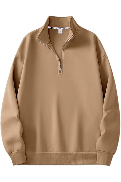 sweat-shirt half zipper