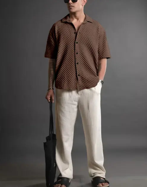 Trending Casual Popcorn Bubble Shirts