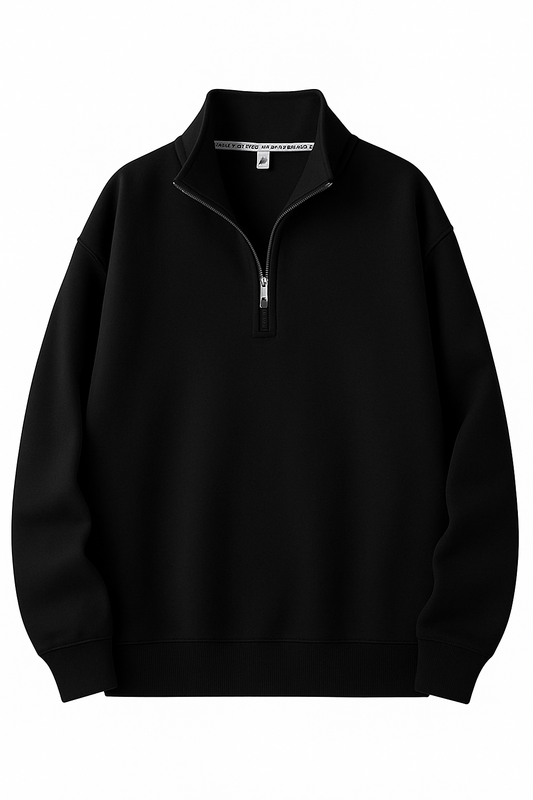 sweat-shirt half zipper