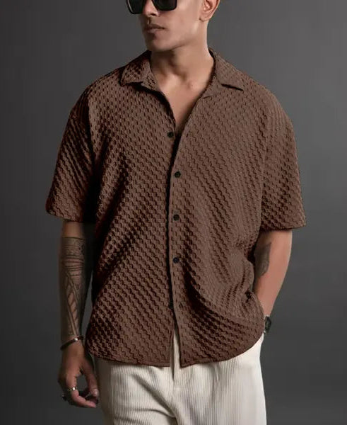 Trending Casual Popcorn Bubble Shirts
